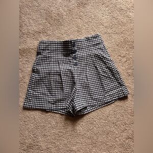 Shinestar blue gingham shorts M